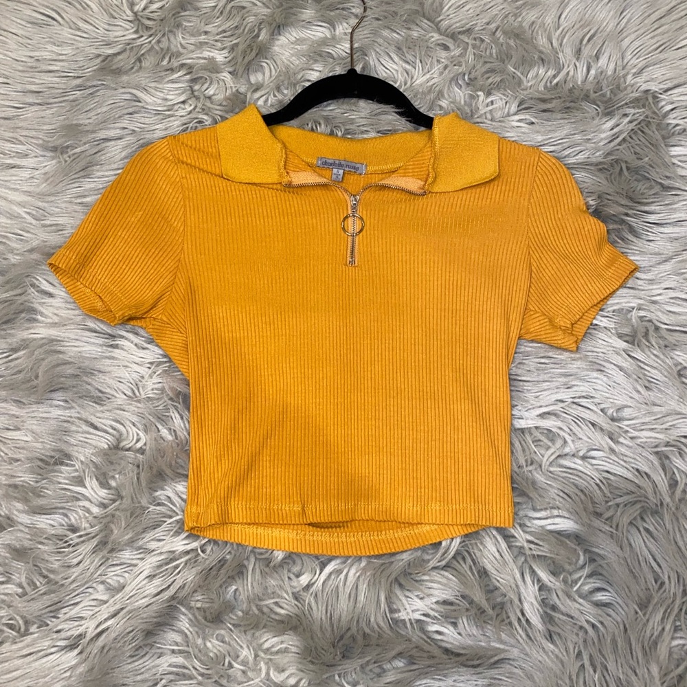 Mustard Crop Top